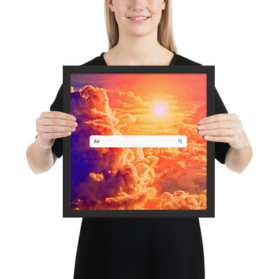 Elements- Air- Framed poster (Clouds)