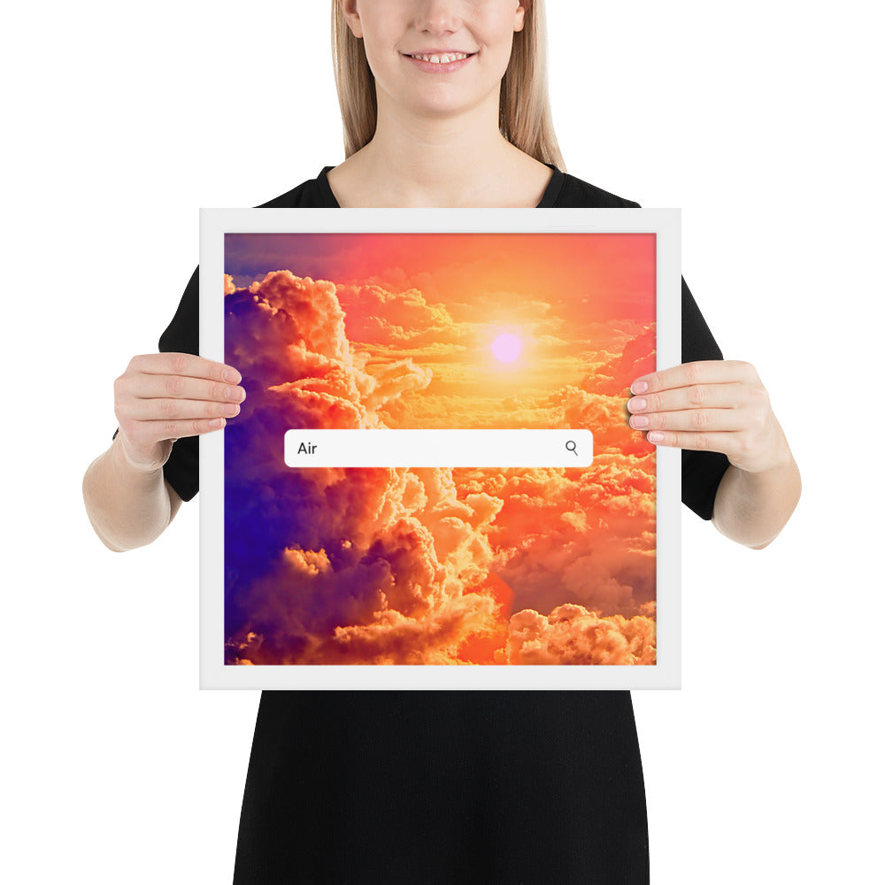Elements- Air- Framed poster (Clouds)