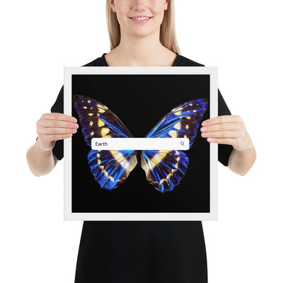 Elements- Earth- Framed Poster (butterfly)