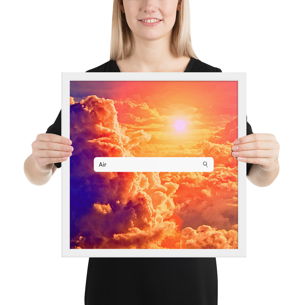 Elements- Air- Framed poster (Clouds)