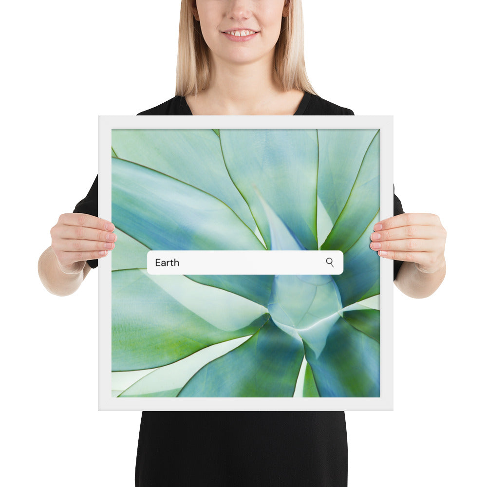 Elements- Earth- Framed Poster (Agave)