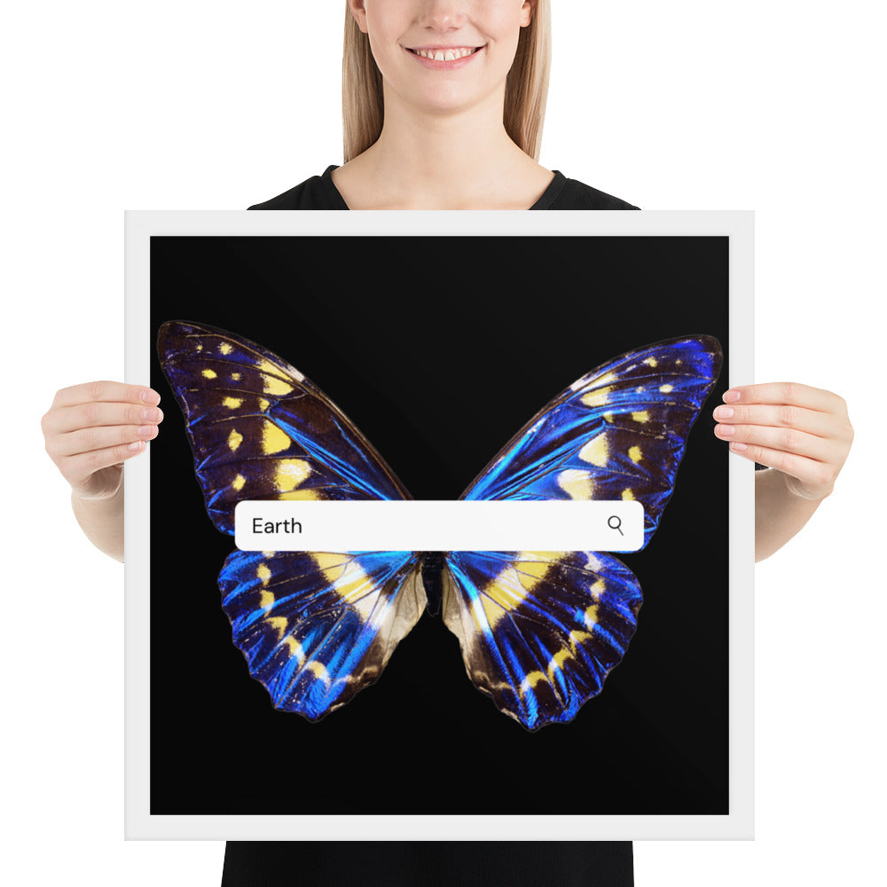 Elements- Earth- Framed Poster (butterfly)